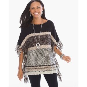 Chico’s beautiful fringed poncho